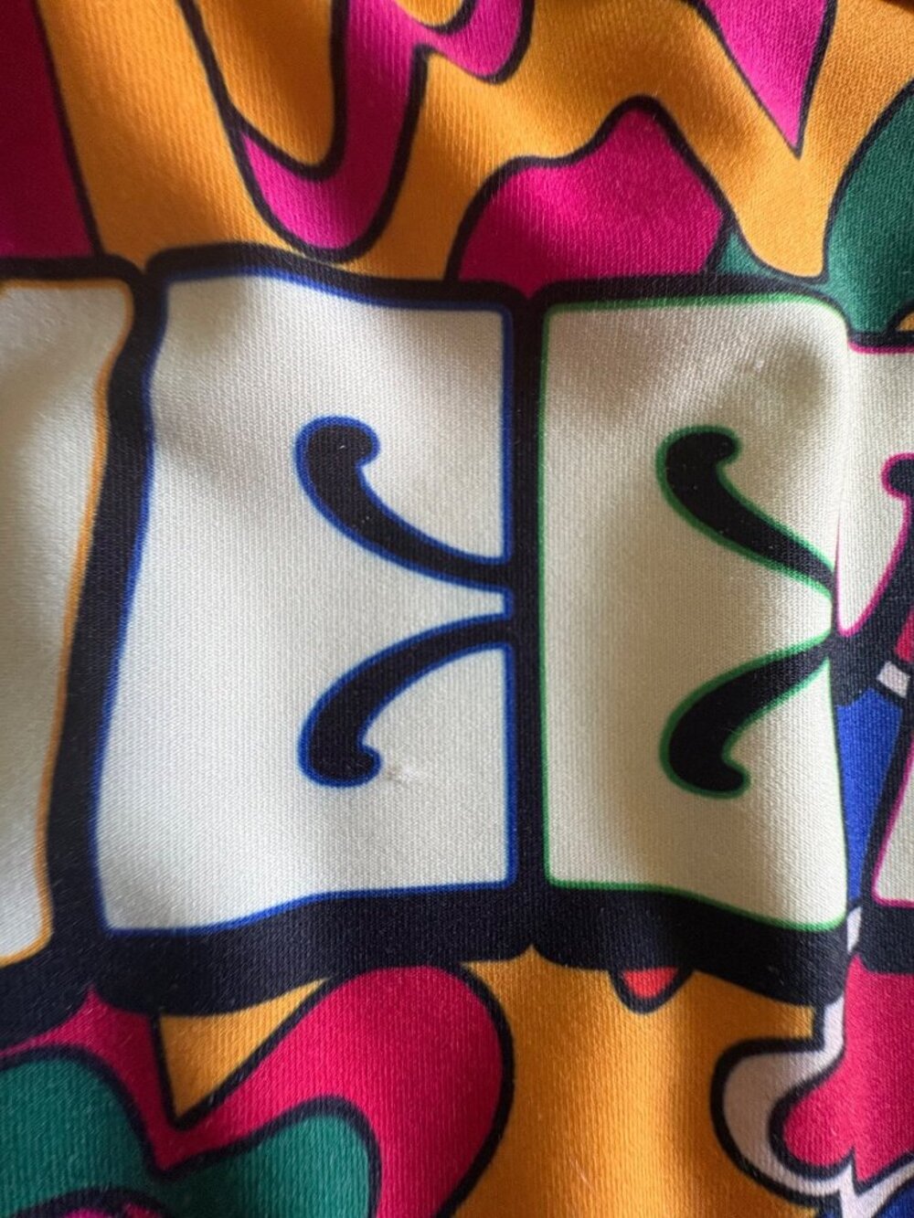Y2K Looney Tunes Tweety Psychedelic Multicolor Racerback Festival Sports Bra 1X - Picture 6 of 10
